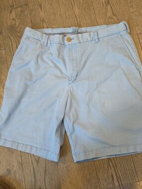 Izod Light Blue Flat Front Men's Shorts